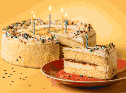 David's Cookies Vanilla Birthday Cake 10"