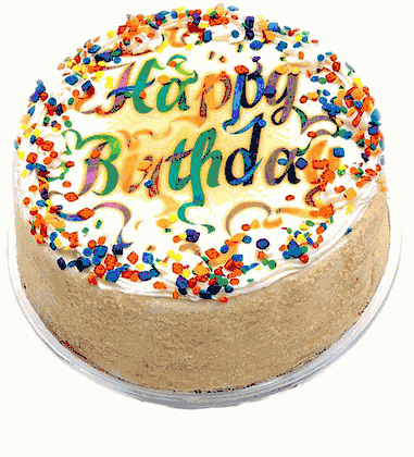 David's Cookies Vanilla Birthday Cake 7"