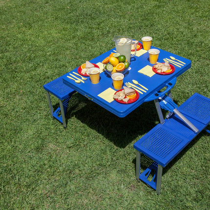Picnic Table Portable Folding Table w Seats