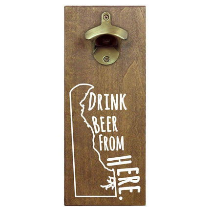 Delaware Drink Beer From Here Cap Catching Magnetic Bottle Openers