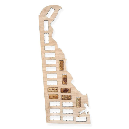 Delaware Wine Cork Map