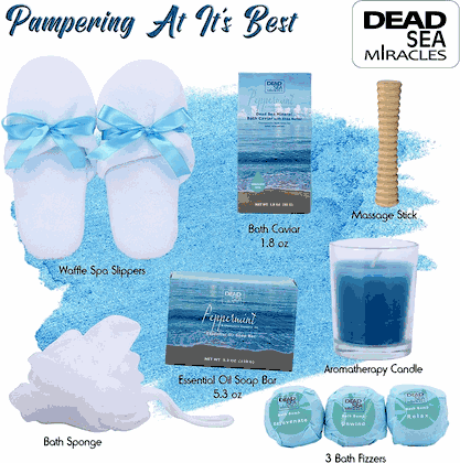Deluxe Dead Sea Mineral Spa Gift Set