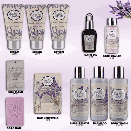Deluxe XL Lavender Sandalwood Spa Gift Basket
