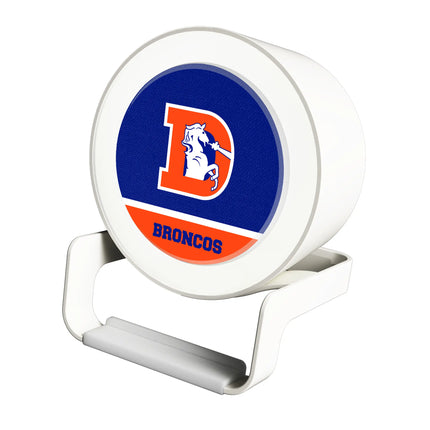 Denver Broncos 1993-1996 Historic Collection Endzone Solid Night Light Charger and Bluetooth Speaker
