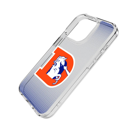 Denver Broncos 1993-1996 Historic Collection Linen Clear Phone Case for Apple iPhone