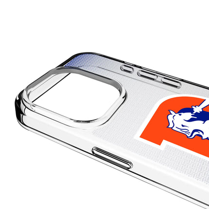 Denver Broncos 1993-1996 Historic Collection Linen Clear Phone Case for Apple iPhone