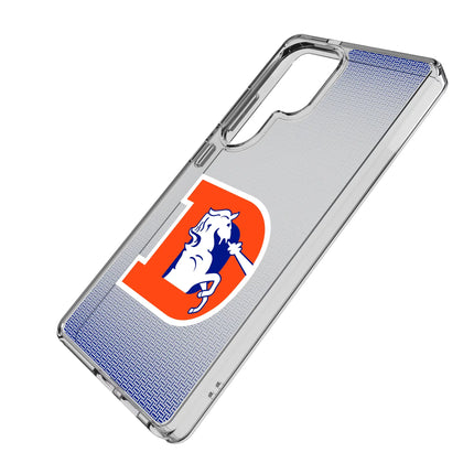 Denver Broncos 1993-1996 Historic Collection Linen Clear Phone Case for Samsung Galaxy