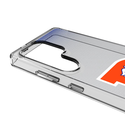 Denver Broncos 1993-1996 Historic Collection Linen Clear Phone Case for Samsung Galaxy