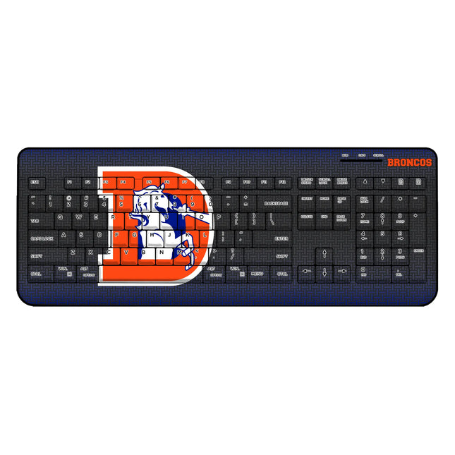 Denver Broncos 1993-1996 Historic Collection Linen Wireless USB Keyboard