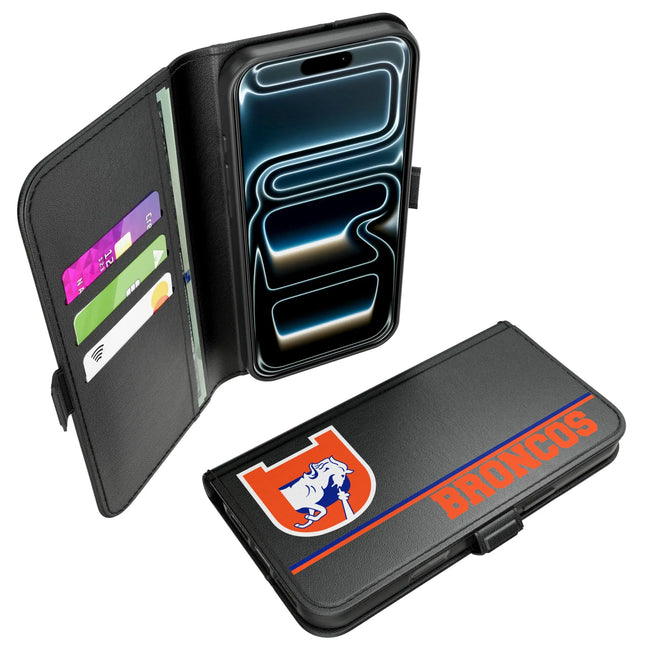 Denver Broncos 1993-1996 Historic Collection Sidebar Folio 2.0 Case for Apple iPhone