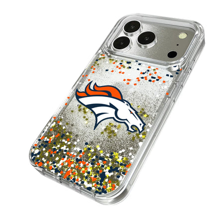 Denver Broncos Confetti Glitter Phone Case for Apple iPhone