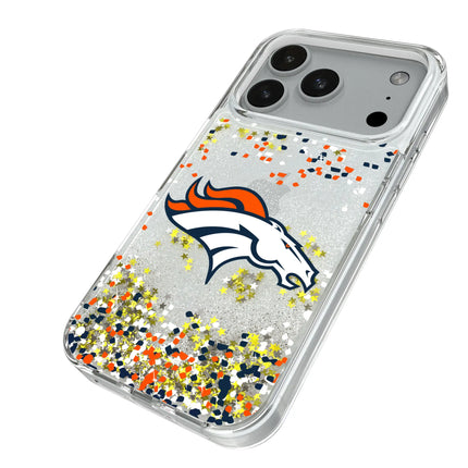 Denver Broncos Confetti Glitter Phone Case for Apple iPhone