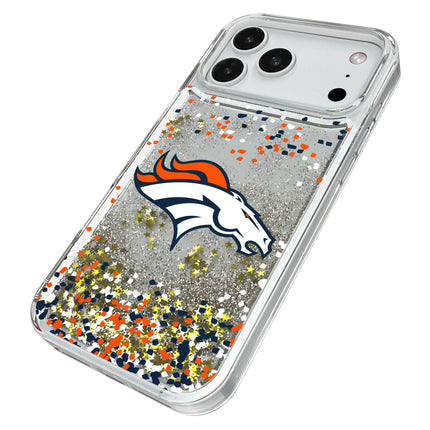 Denver Broncos Confetti Glitter Phone Case for Apple iPhone