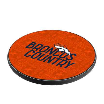 Denver Broncos Deco 15-Watt Wireless Charger