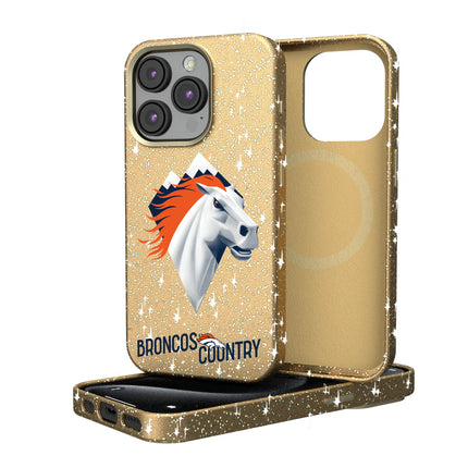 Denver Broncos Deco Bling Phone Case for Apple iPhone