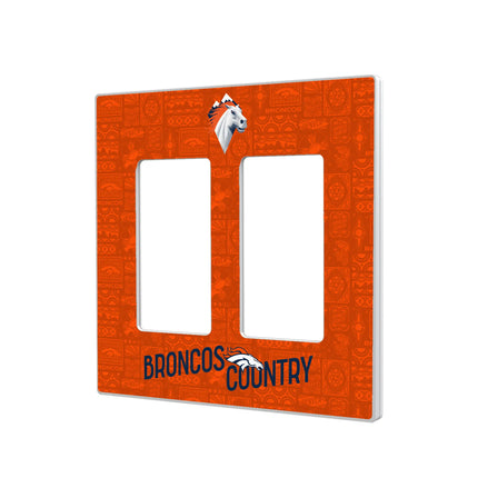 Denver Broncos Deco Hidden-Screw Light Switch Plate