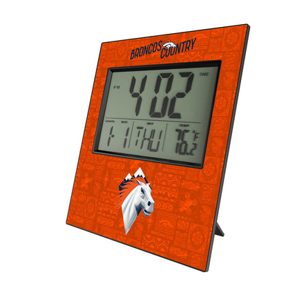Denver Broncos Deco Wall Clock