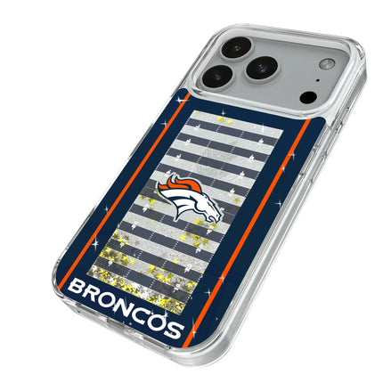 Denver Broncos Field Glitter Phone Case for Apple iPhone