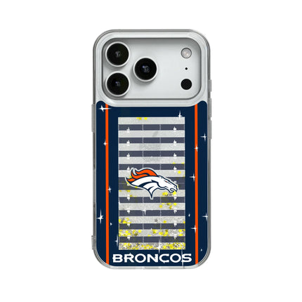Denver Broncos Field Glitter Phone Case for Apple iPhone