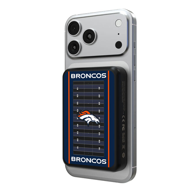 Denver Broncos Field Wireless Mag Power Bank