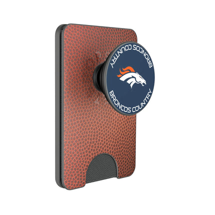 Denver Broncos Football PopSockets MagSafe-Compatible PopWallet+