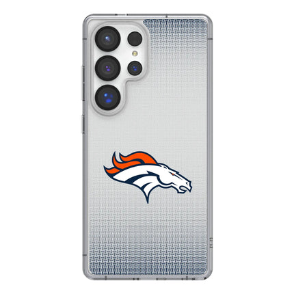 Denver Broncos Linen Clear Phone Case for Samsung Galaxy