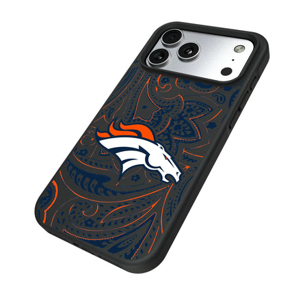 Denver Broncos Paisley Bump Phone Case for Apple iPhone