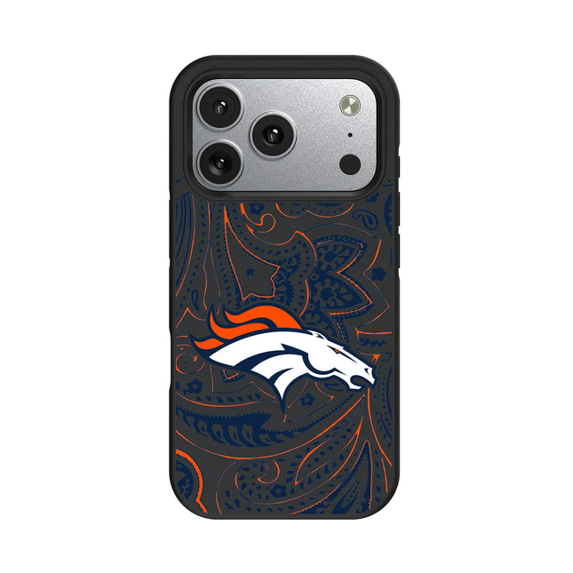 Denver Broncos Paisley Bump Phone Case for Apple iPhone