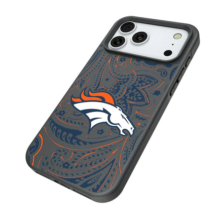 Denver Broncos Paisley Bump Phone Case for Apple iPhone