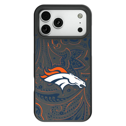 Denver Broncos Paisley Bump Phone Case for Apple iPhone