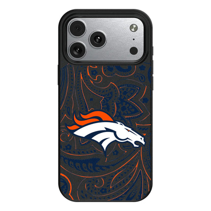 Denver Broncos Paisley MagSafe Compatible Phone Case for Apple iPhone