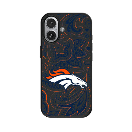 Denver Broncos Paisley MagSafe Compatible Phone Case for Apple iPhone