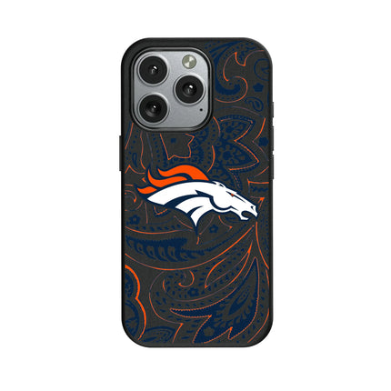 Denver Broncos Paisley MagSafe Compatible Phone Case for Apple iPhone