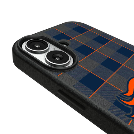 Denver Broncos Plaid MagSafe Compatible Phone Case for Apple iPhone