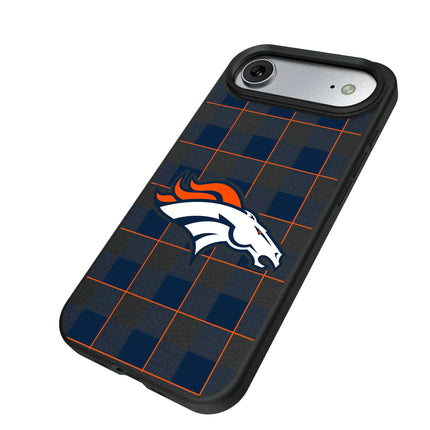 Denver Broncos Plaid MagSafe Compatible Phone Case for Apple iPhone