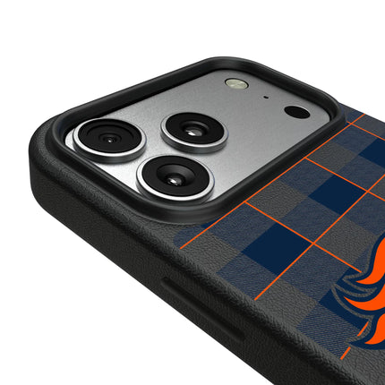 Denver Broncos Plaid MagSafe Compatible Phone Case for Apple iPhone