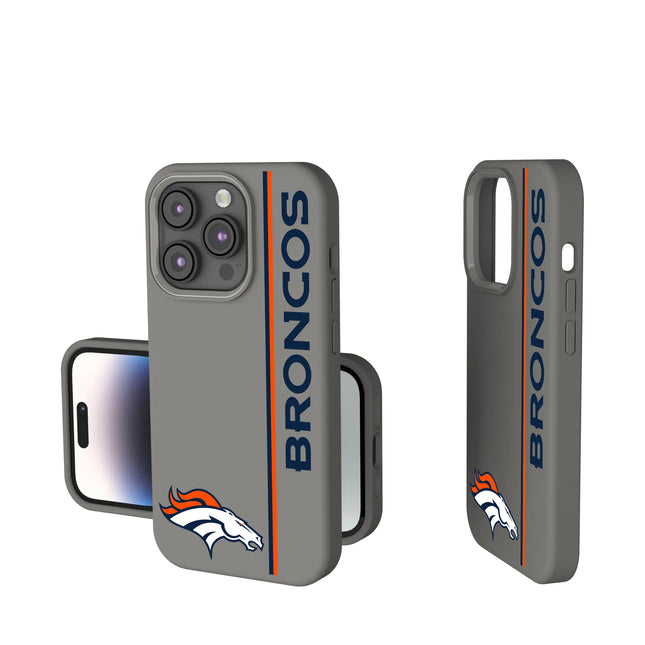 Denver Broncos Sidebar Soft Touch Phone Case for Apple iPhone