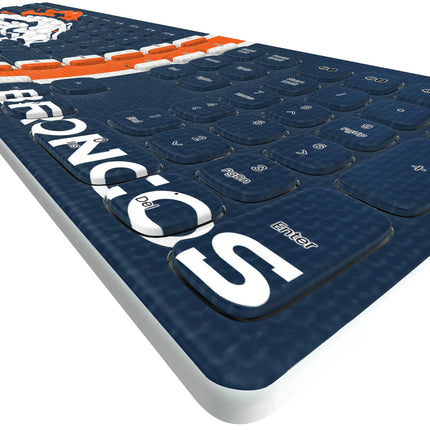 Denver Broncos Stripe Curved Wireless Keyboard