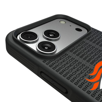 Denver Broncos Text Backdrop Bump Phone Case for Apple iPhone
