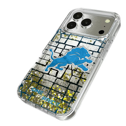 Detroit Lions Glitter Phone Case Brick for iPhone