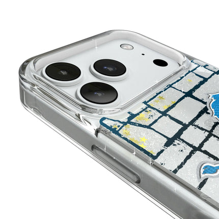 Detroit Lions Brick Glitter Phone Case for Apple iPhone