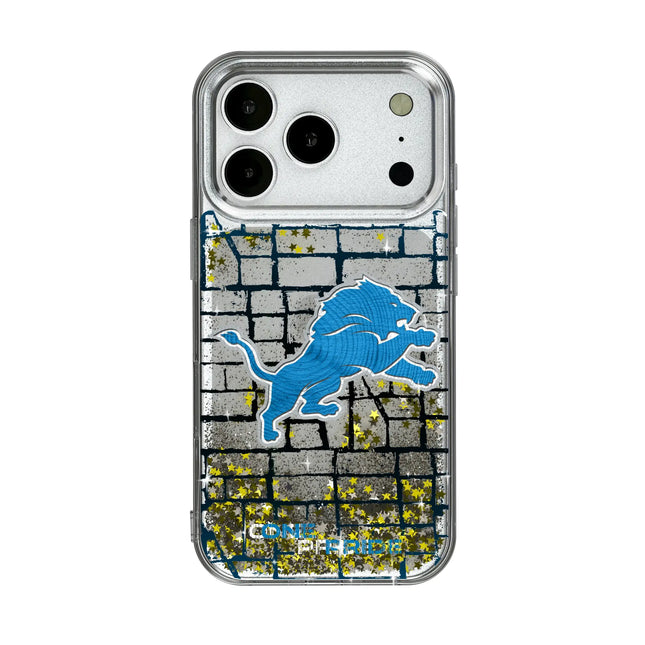 Detroit Lions Glitter Phone Case Brick for iPhone