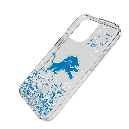 Detroit Lions Clear Phone Case Confetti for iPhone