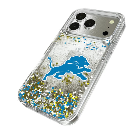 Detroit Lions Glitter Phone Case Confetti for iPhone