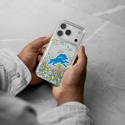 Detroit Lions Glitter Phone Case Confetti for iPhone