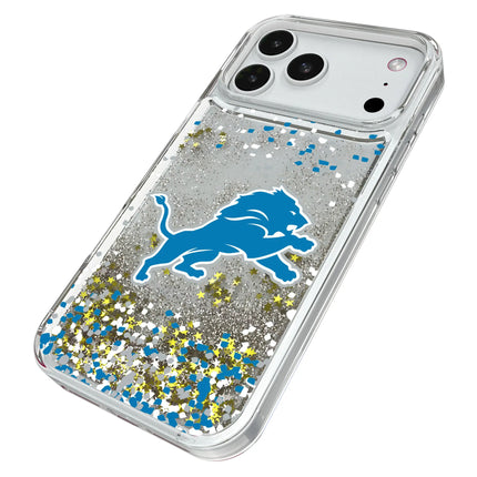 Detroit Lions Confetti Glitter Phone Case for Apple iPhone
