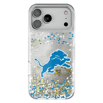 Detroit Lions Confetti Glitter Phone Case for Apple iPhone