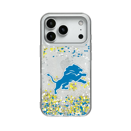 Detroit Lions Confetti Glitter Phone Case for Apple iPhone