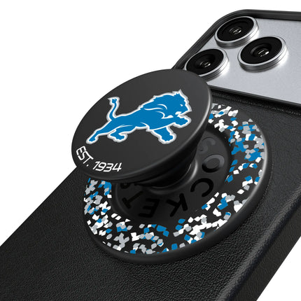 Detroit Lions PopSockets Magnetic Grip & Stand Confetti
