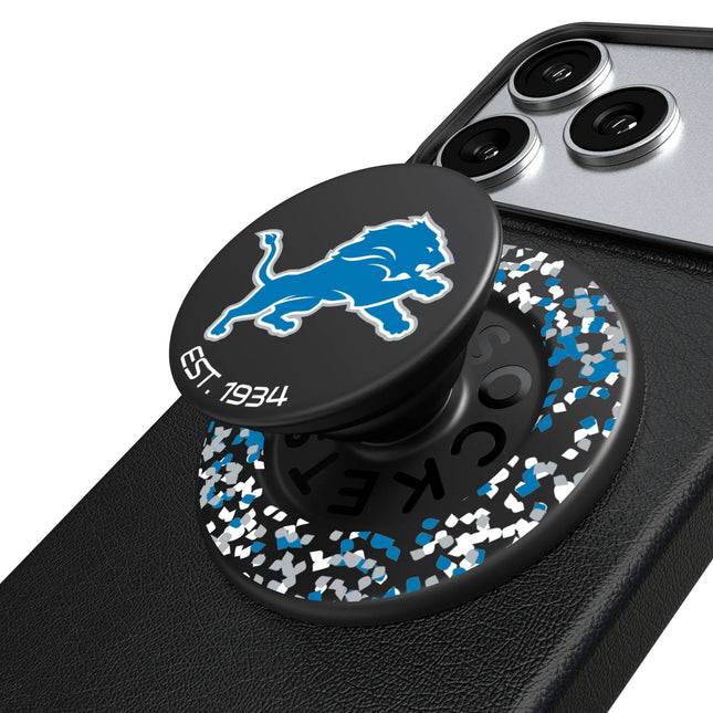 Detroit Lions PopSockets Magnetic Grip & Stand Confetti
